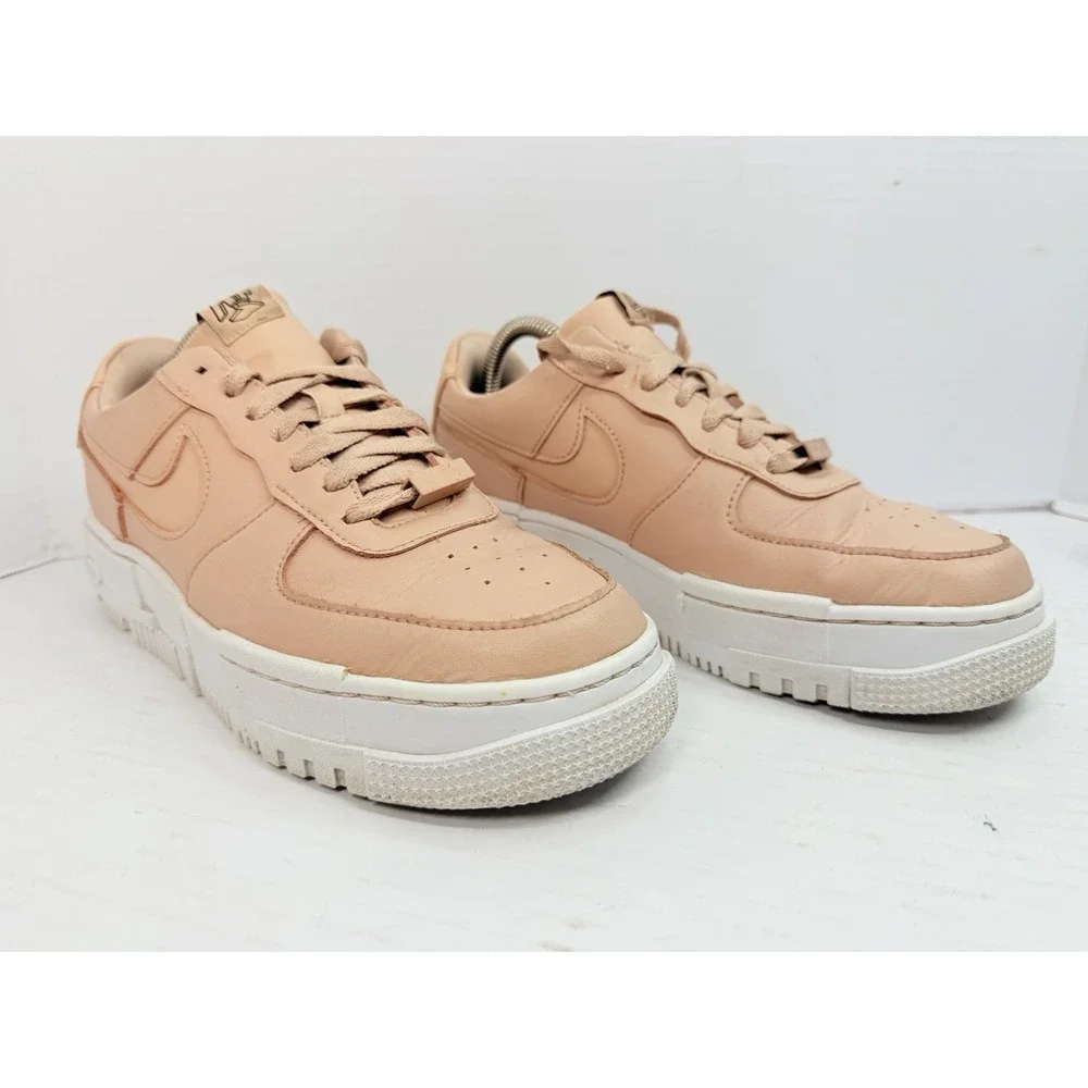 Nike Air Force 1 Pixel Particle Beige Women's 8.5 Pink CK6649-200 Sneakers